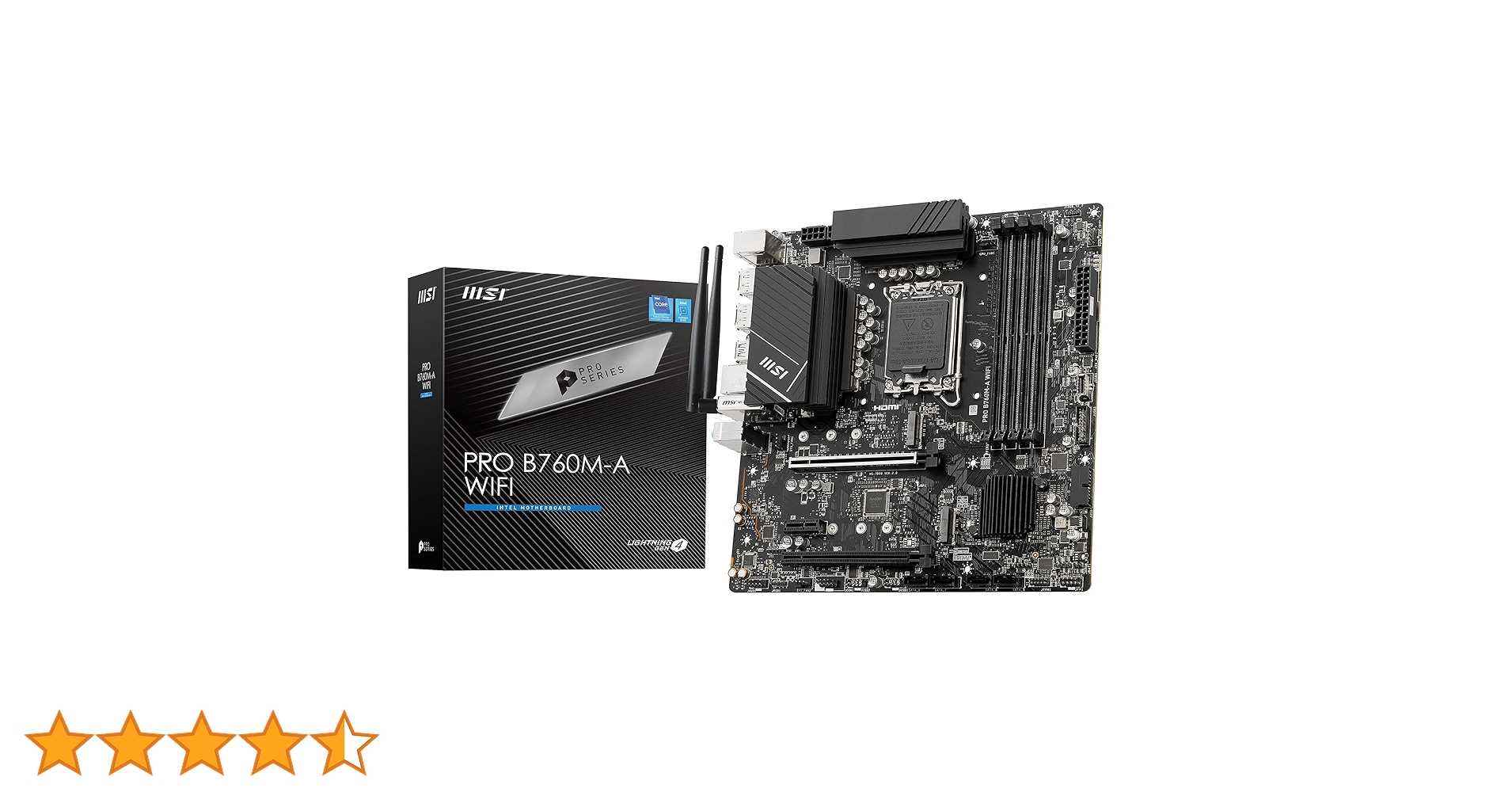 MSI PRO B760M-A WiFi ProSeries Motherboard (Supports 12th